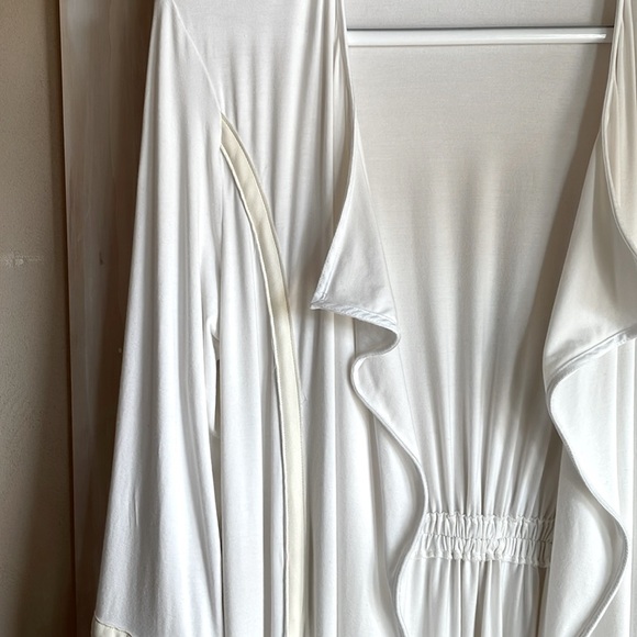 ELAINE KIM Rainsi Jersey Jacket in White. Sz: M - Picture 5 of 9